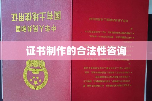 廉江证书制作的合法性咨询