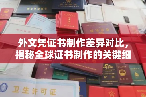 廉江外文凭证书制作差异对比，揭秘全球证书制作的关键细节