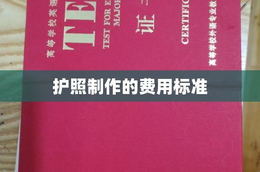 廉江护照制作的费用标准