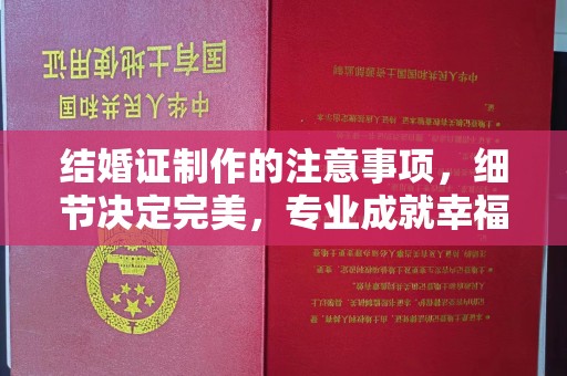 廉江结婚证制作的注意事项，细节决定完美，专业成就幸福