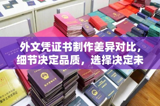 廉江外文凭证书制作差异对比，细节决定品质，选择决定未来