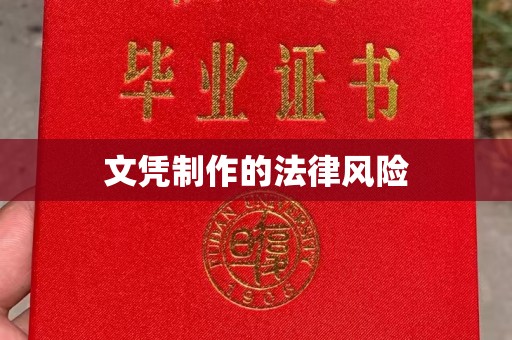 廉江文凭制作的法律风险