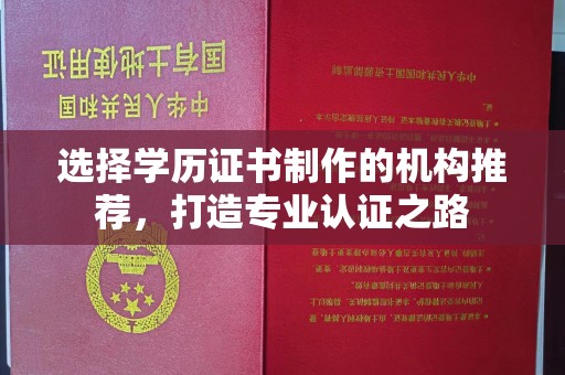 廉江选择学历证书制作的机构推荐，打造专业认证之路